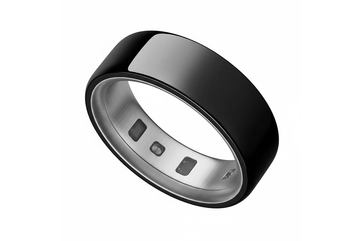 Oura Ring 4 Black Titanium, Size 11 - Advanced Wellness Tracker