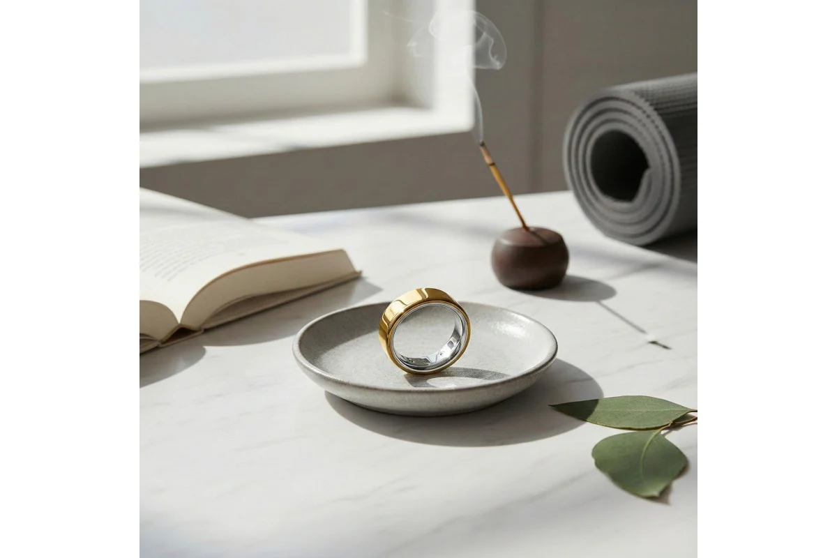 Oura Ring 4 Gold Size 9, Advanced Wellness Tracker in Titanium - Image 3