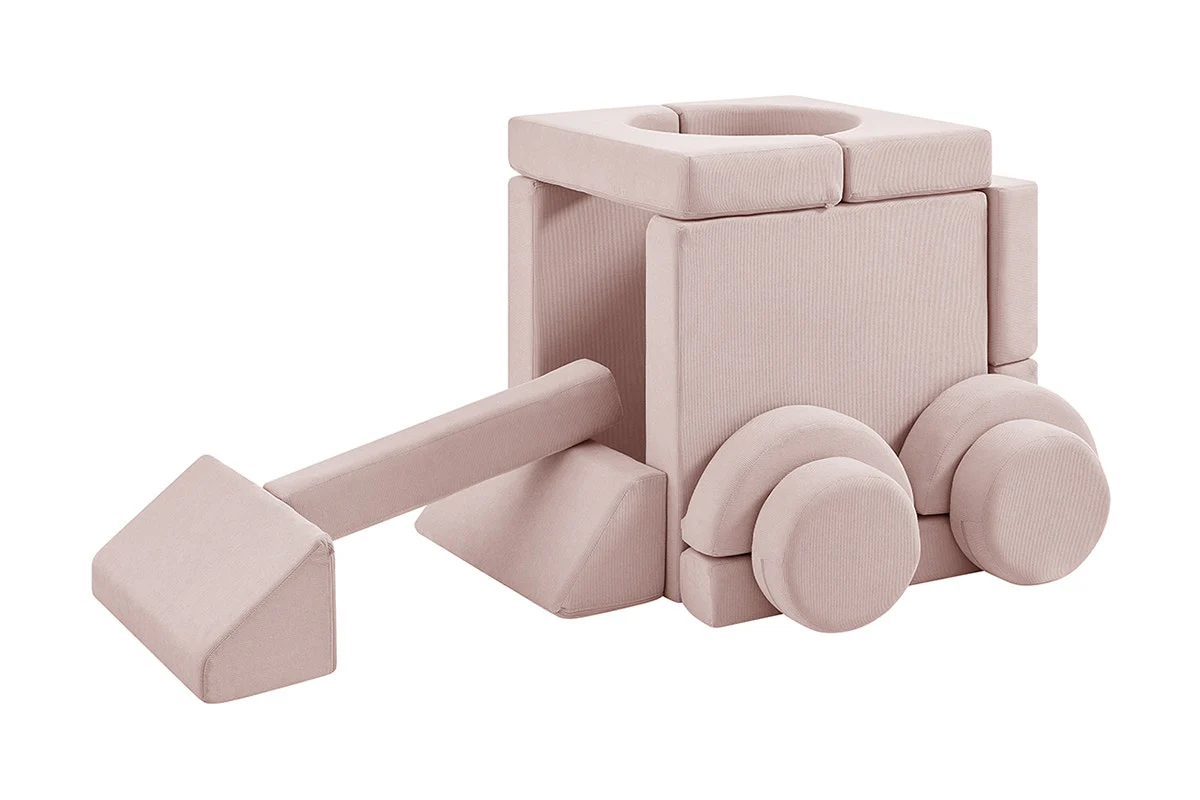 Ovela 14 Piece Double Kids Play Sofa Pink Modular Set - Image 12