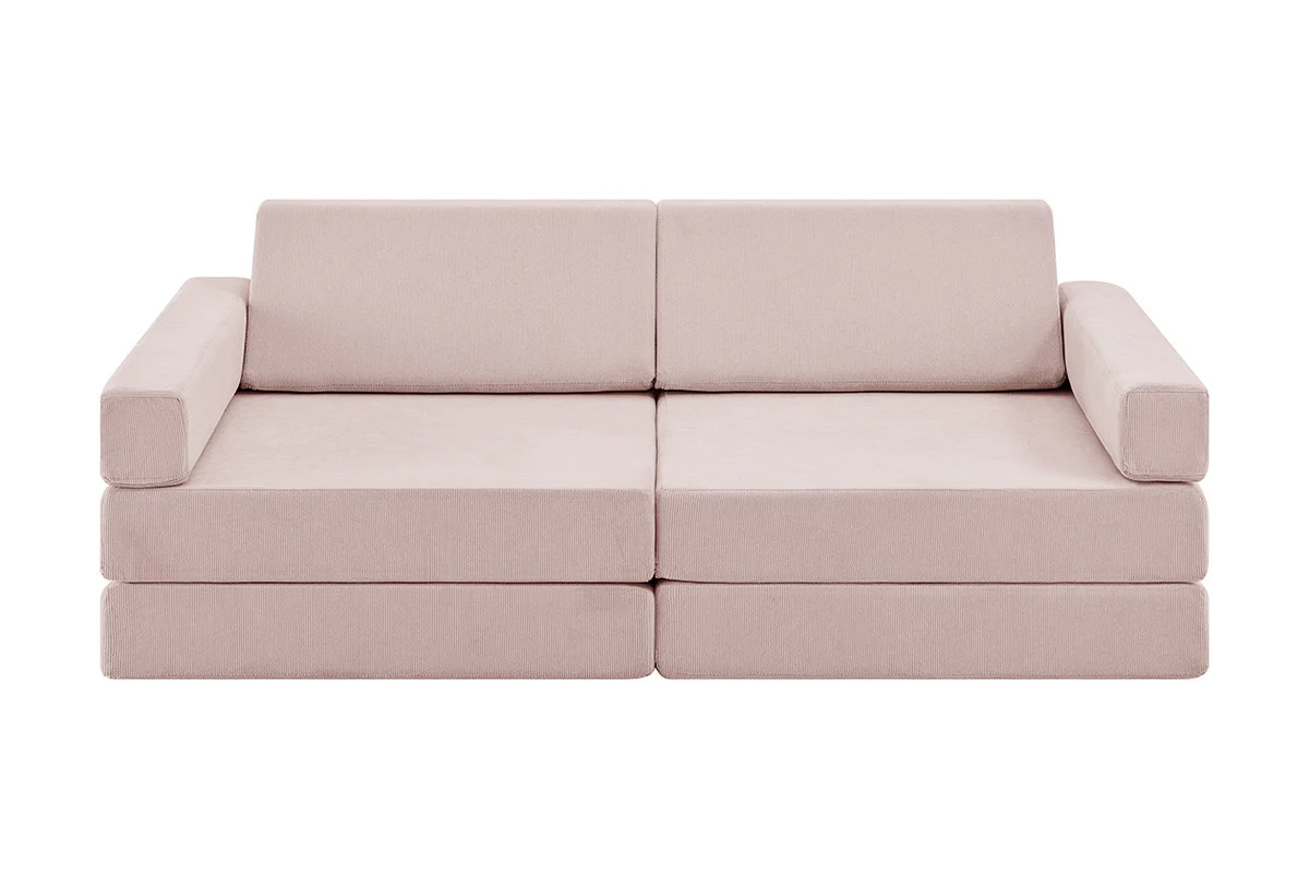 Ovela 14 Piece Double Kids Play Sofa Pink Modular Set - Image 9