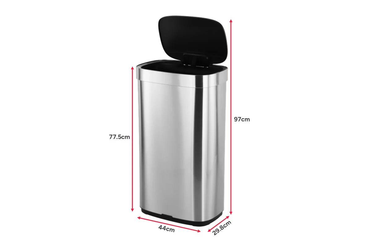 Ovela 80L Sensor Rubbish Bin Stainless Steel Hands Free - Image 12