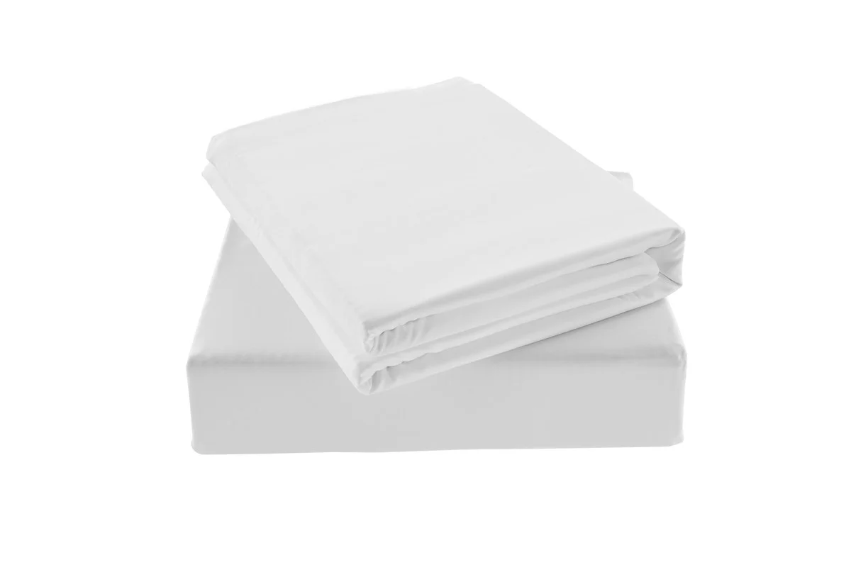 Ovela Bamboo Bed Sheet Set White Double 100% Natural - Image 6