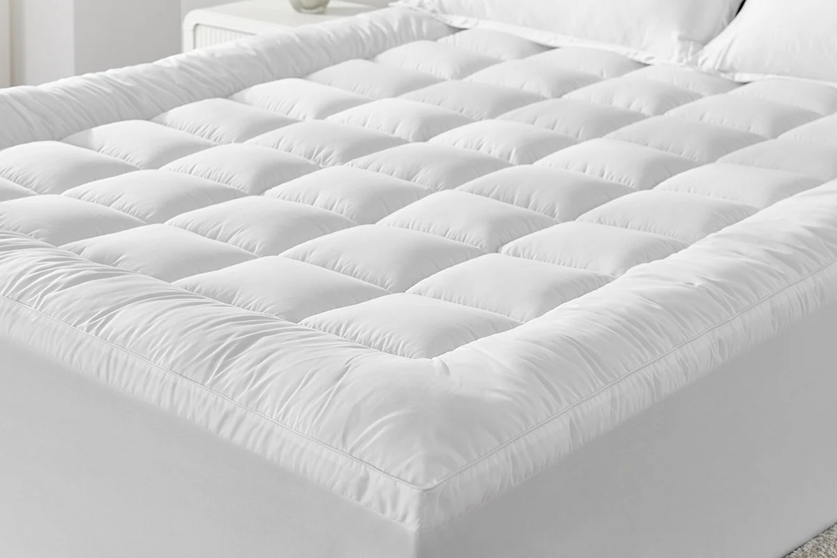 Ovela Bamboo Pillowtop Mattress Topper - Queen Size Comfort Upgrade - Image 7