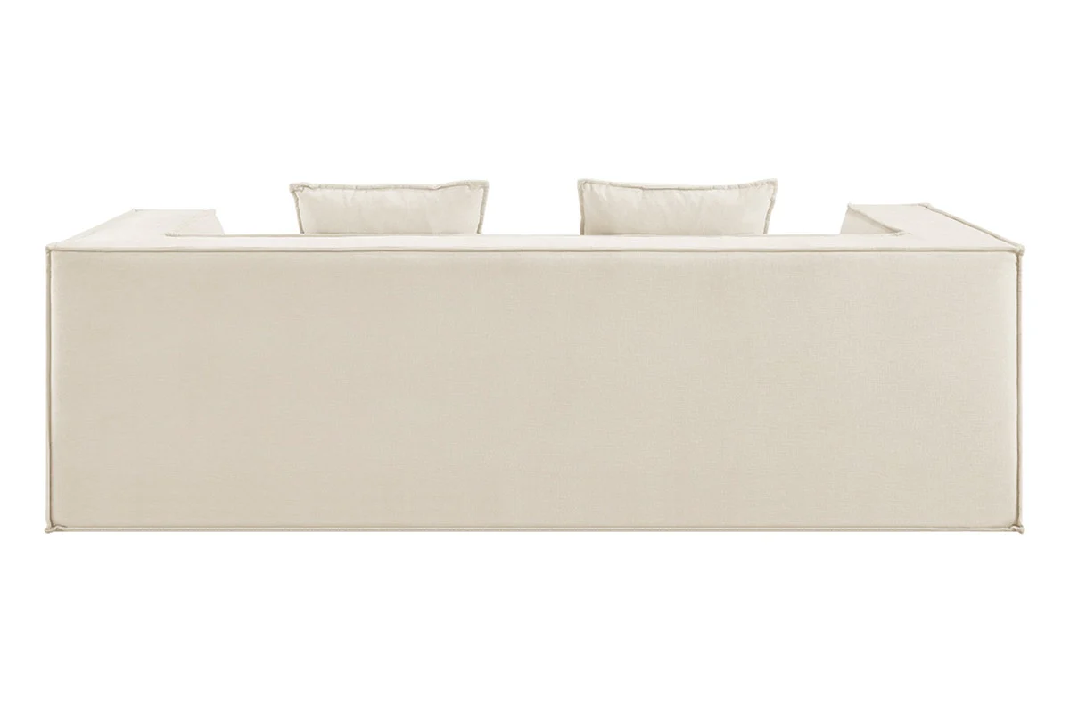 Ovela Softly 2 Seater Compressed Sofa Cream High Density Foam - Image 5