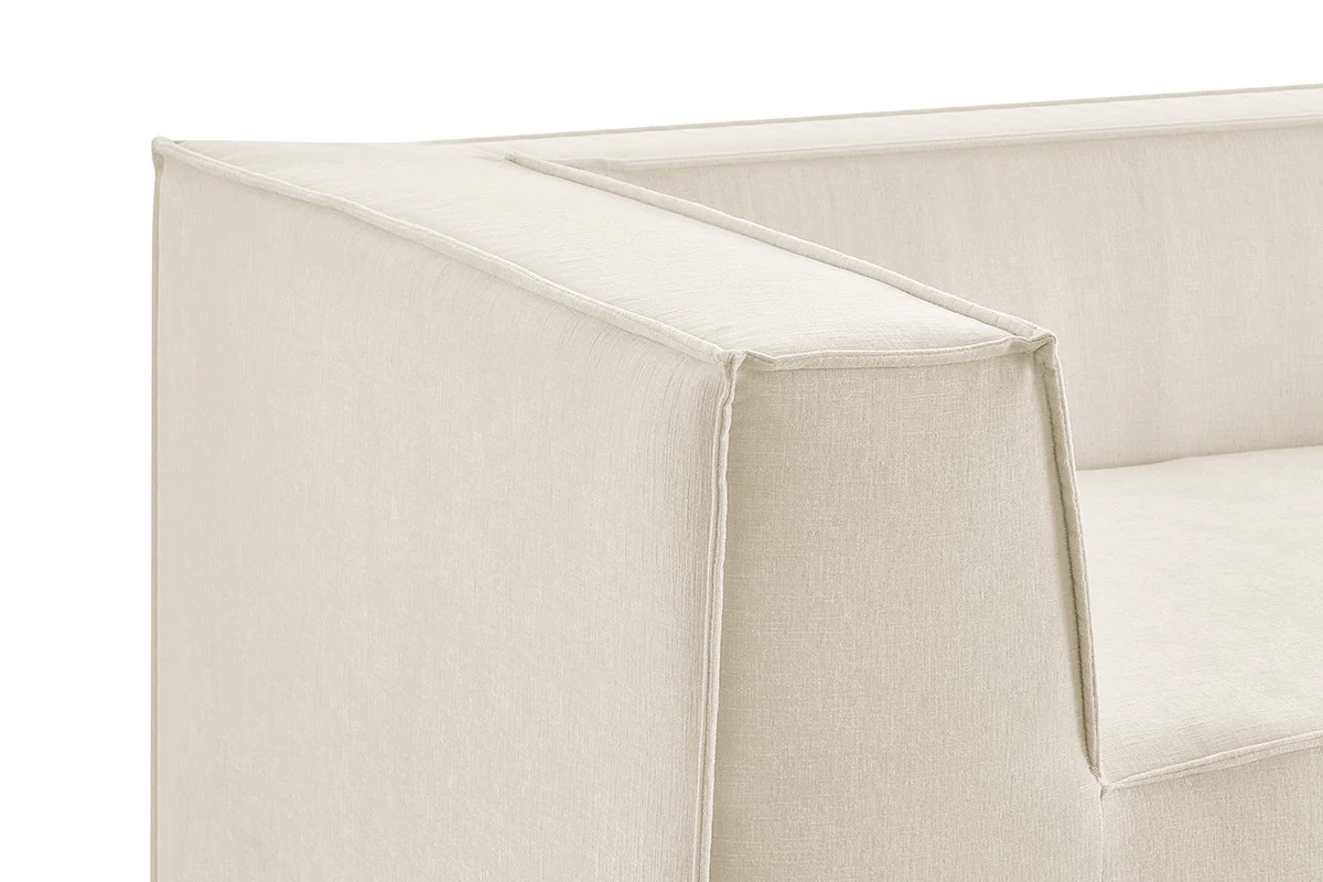 Ovela Softly 2 Seater Compressed Sofa Cream High Density Foam - Image 7