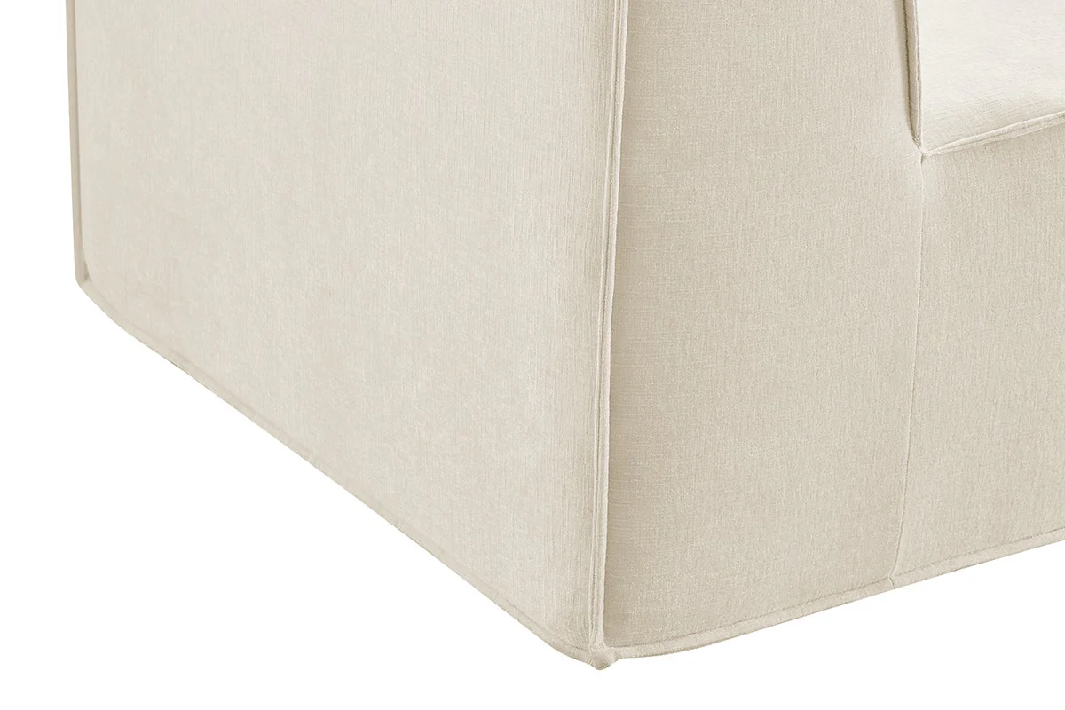 Ovela Softly 2 Seater Compressed Sofa Cream High Density Foam - Image 8