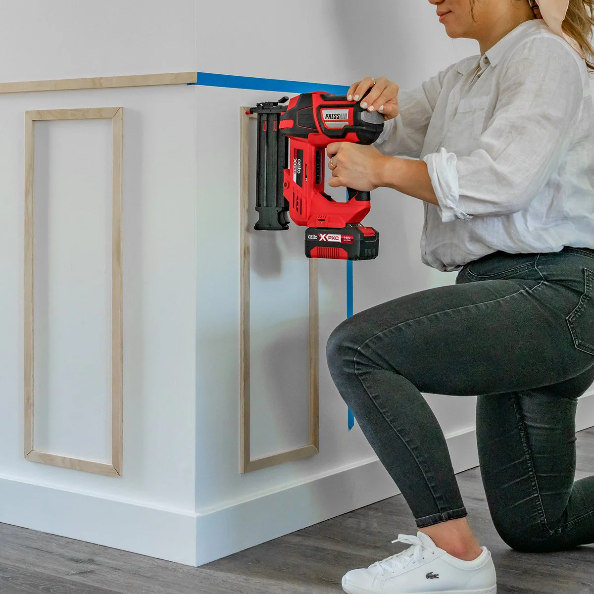 Ozito 18V Cordless Brad Finishing Nailer PXNGS-218 - 18GA - 290mm x 100mm - Image 4