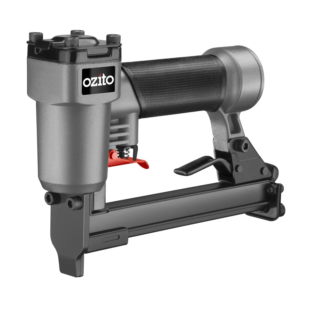 Ozito 80 Series Renovator Air Tool Stapler Kit - 200 Staples - 308mm x 215mm - Grey - Lightweight Design - Lock-off Trigger - Image 2