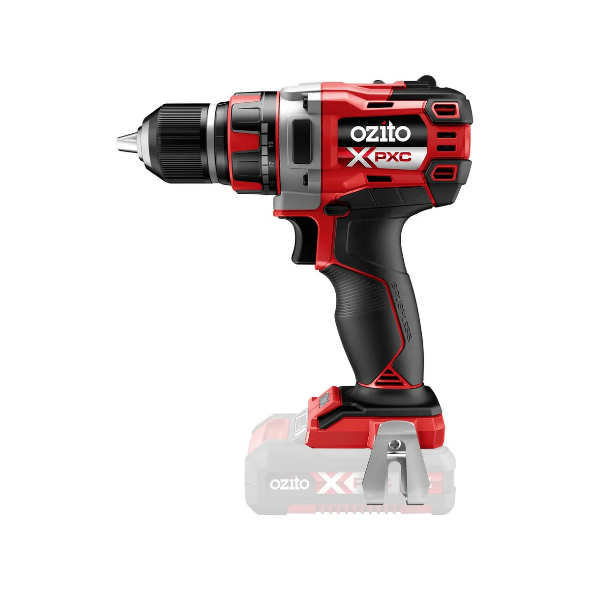 Ozito Brushless Drill Driver - 13mm - Metal - 2 Speed Gearbox - Image 2