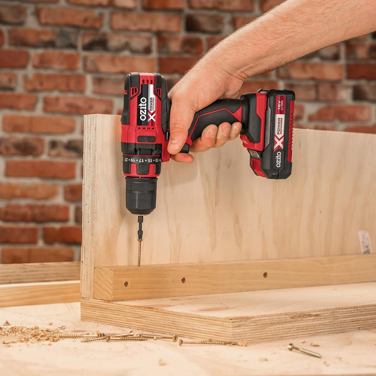 Ozito Cordless Compact Drill & Impact Driver Kit - 18V - Plastic - DIY Use - Image 3