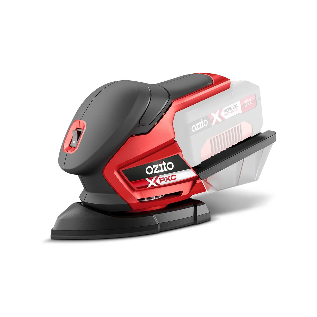 Ozito Cordless Detail Sander - Skin Only - Plastic - Lightweight - Image 2