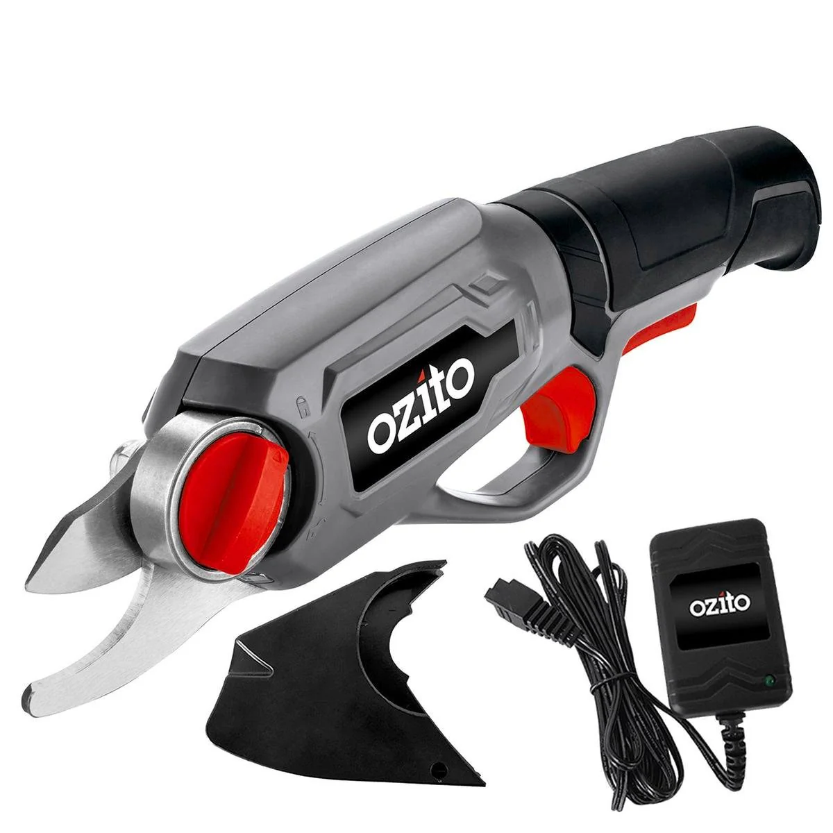 Ozito OCPS-036 3.6V Cordless Pruner - 12mm Cutting Capacity - Grey/Black