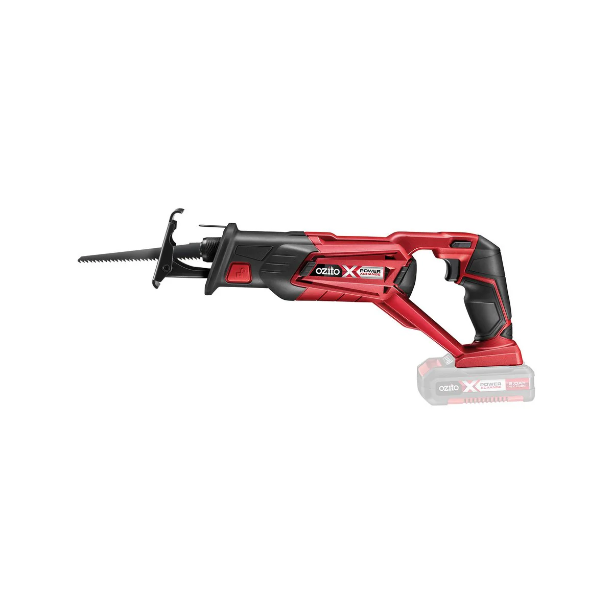 Ozito Cordless Reciprocating Saw - 18V - Plastic - Variable Speed - Image 2