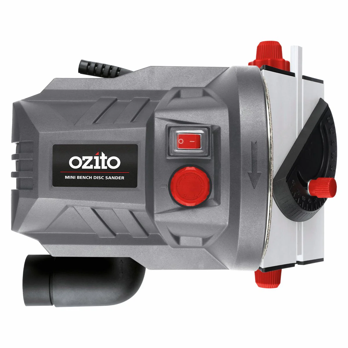 Ozito Mini Bench Disc Sander 125mm 140W - 6 Speed Settings - Dust Extraction - Image 2