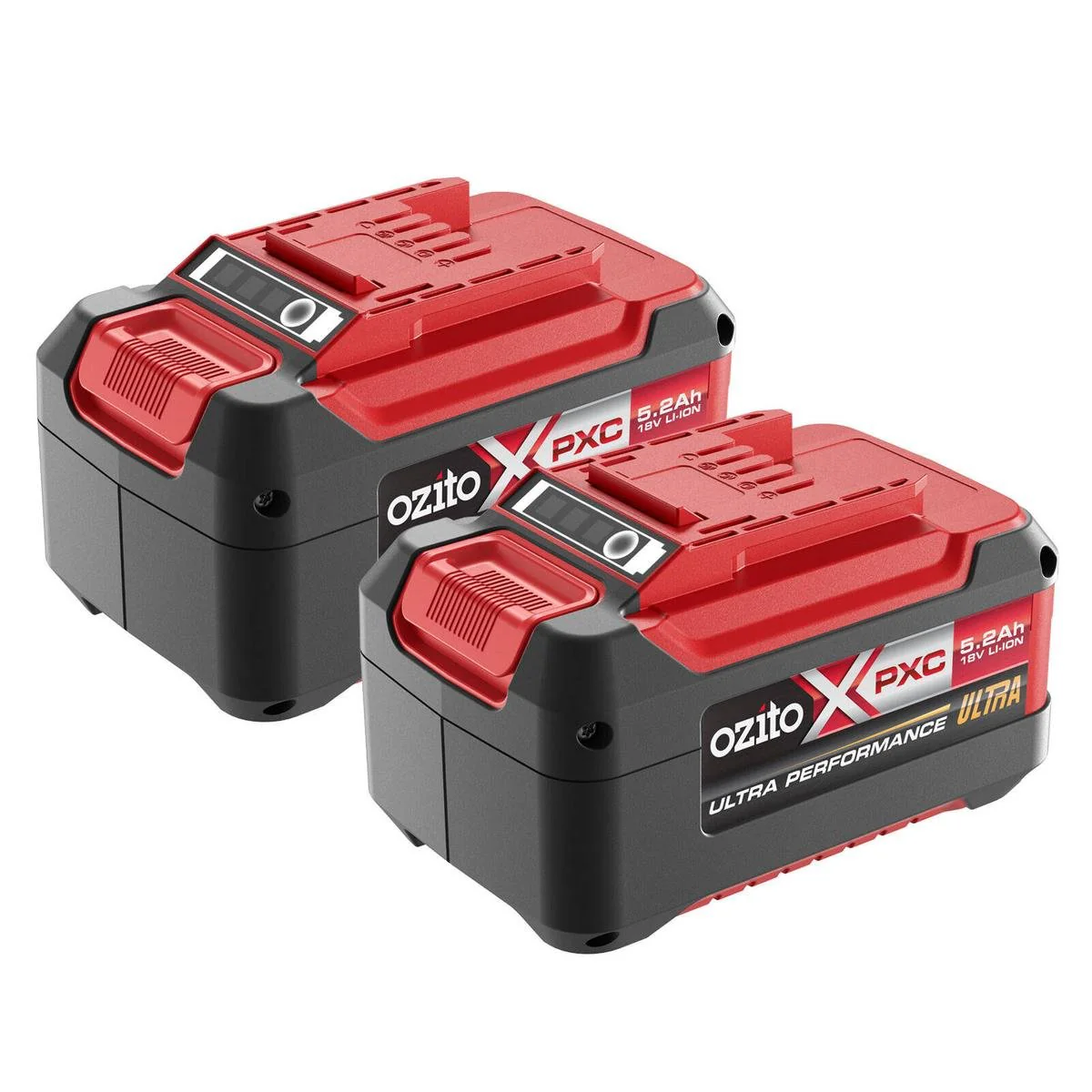 Ozito PXC 18V Battery Twin Pack - 2 x 5.2Ah - Extended Runtime - Image 2