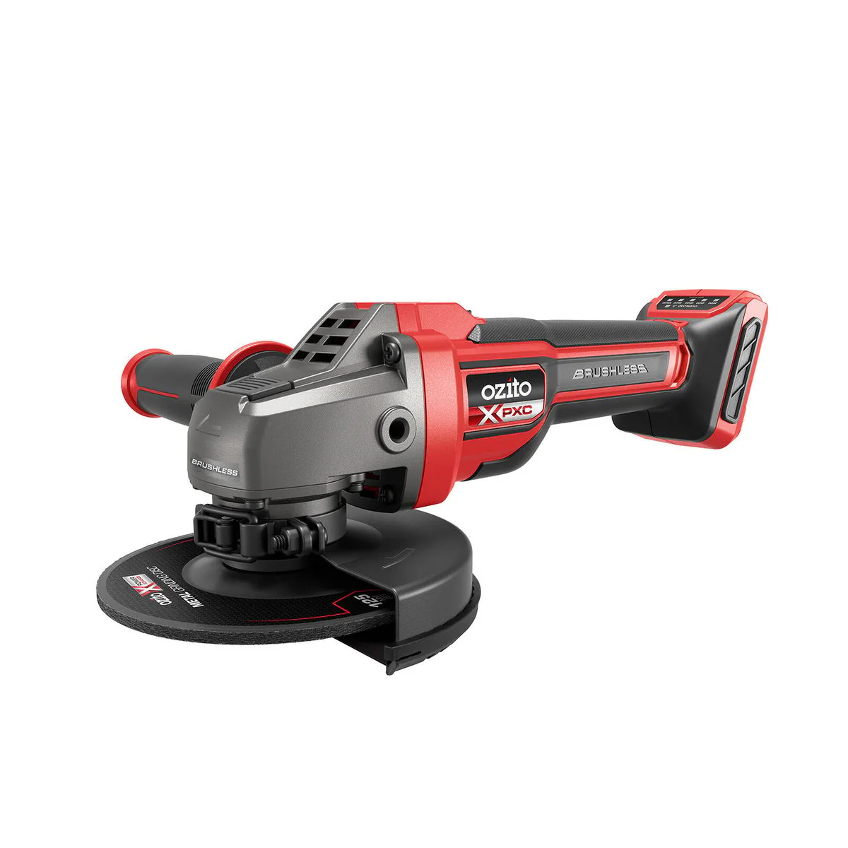 Ozito PXC 18V Brushless Angle Grinder - 125mm - Skin Only - Variable Speed