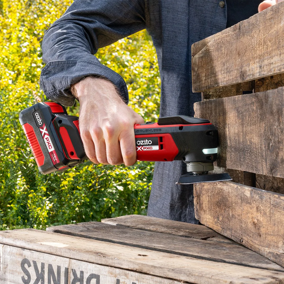 Ozito PXC 18V Brushless Multi Function Tool - 344mm x 97mm x 156mm - Versatile Cutting & Sanding Tool - Image 5