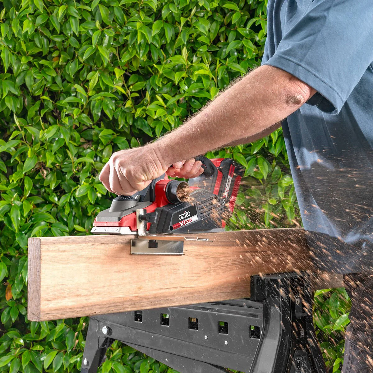 Ozito PXC 18V Brushless Planer - 82mm - Adjustable Depth - Skin Only - Image 4