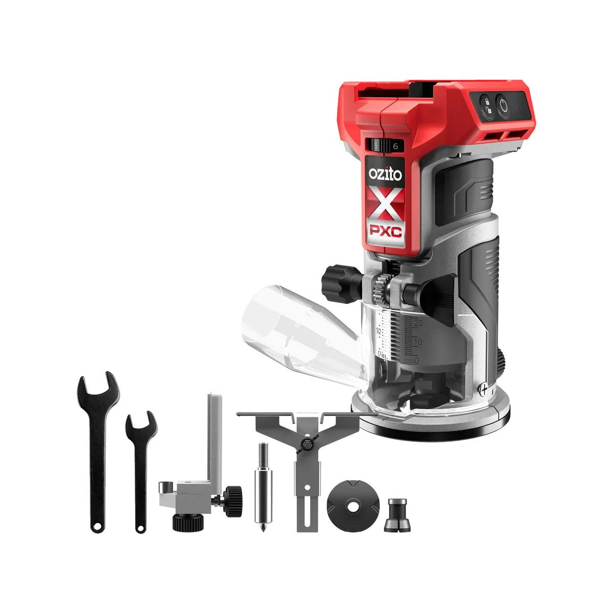 Ozito PXC 18V Brushless Trim Router - 30000 RPM - Skin Only - Cordless