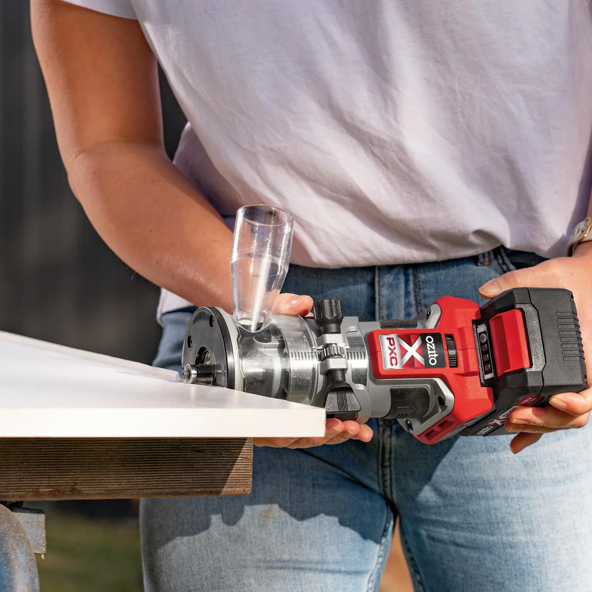 Ozito PXC 18V Brushless Trim Router - 30000 RPM - Skin Only - Cordless - Image 3
