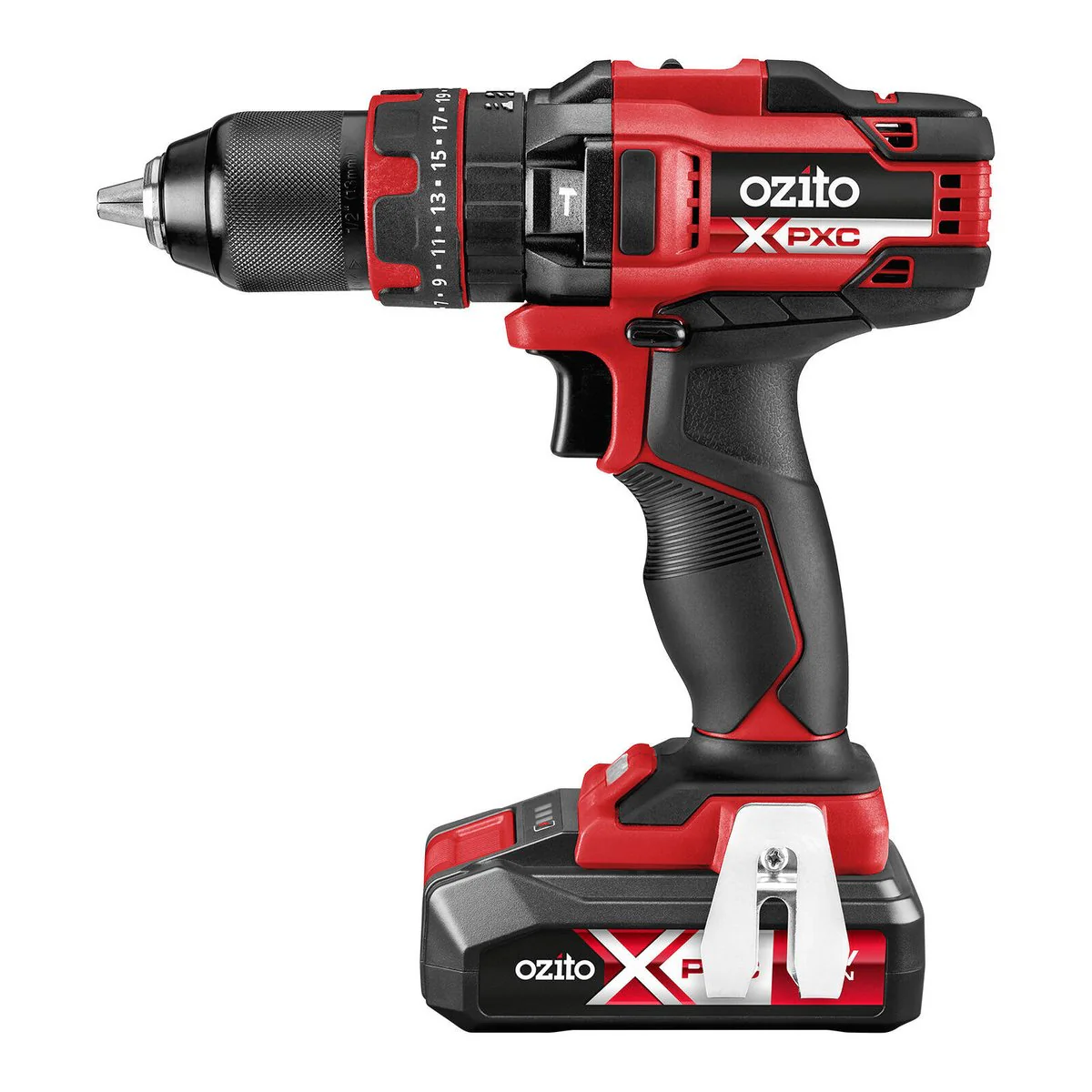Ozito PXC 18V Hammer Drill Kit PXHDK 250 - 2.5Ah Battery - 13mm Chuck - Lightweight - Image 2