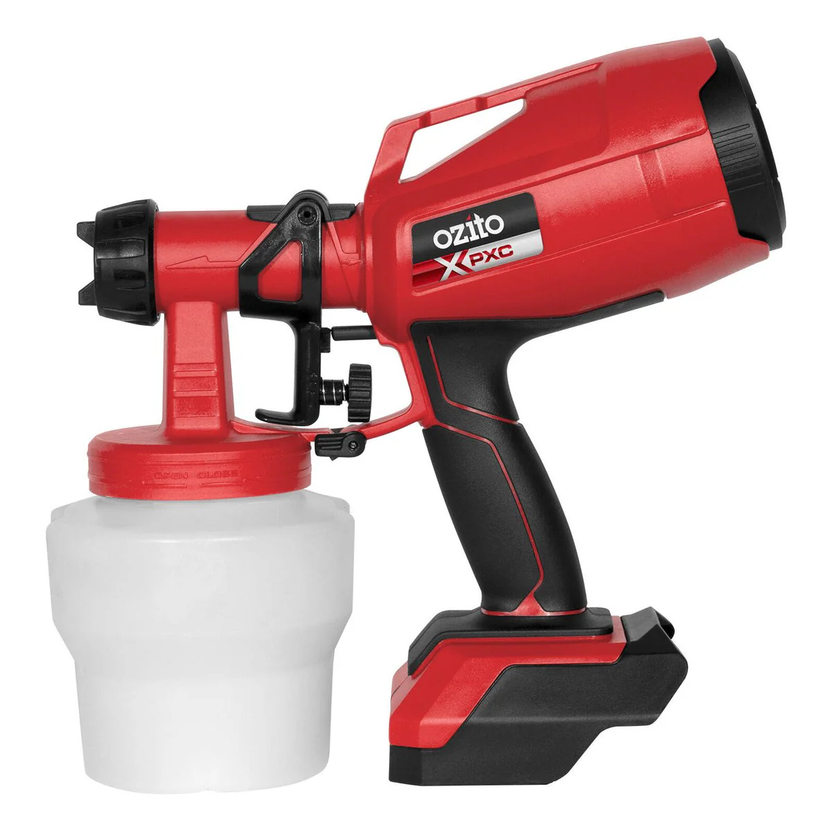 Ozito PXC 18V Paint Spray Gun PXSGS 018 - 247mm x 167mm x 280mm - Outdoor Use - Image 2