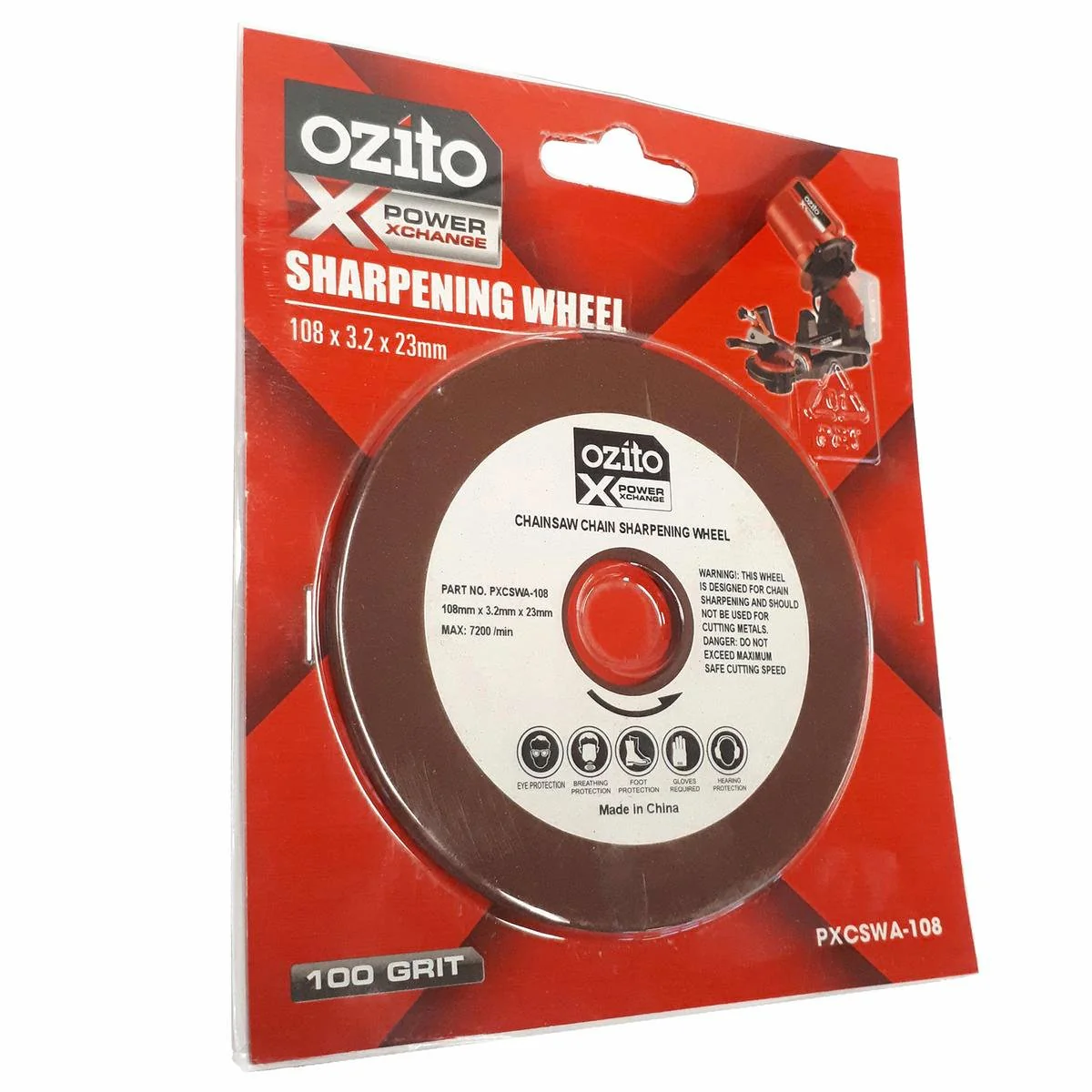 Ozito Sharpening Wheel - Ø108mm - Abrasive - 100 Grit
