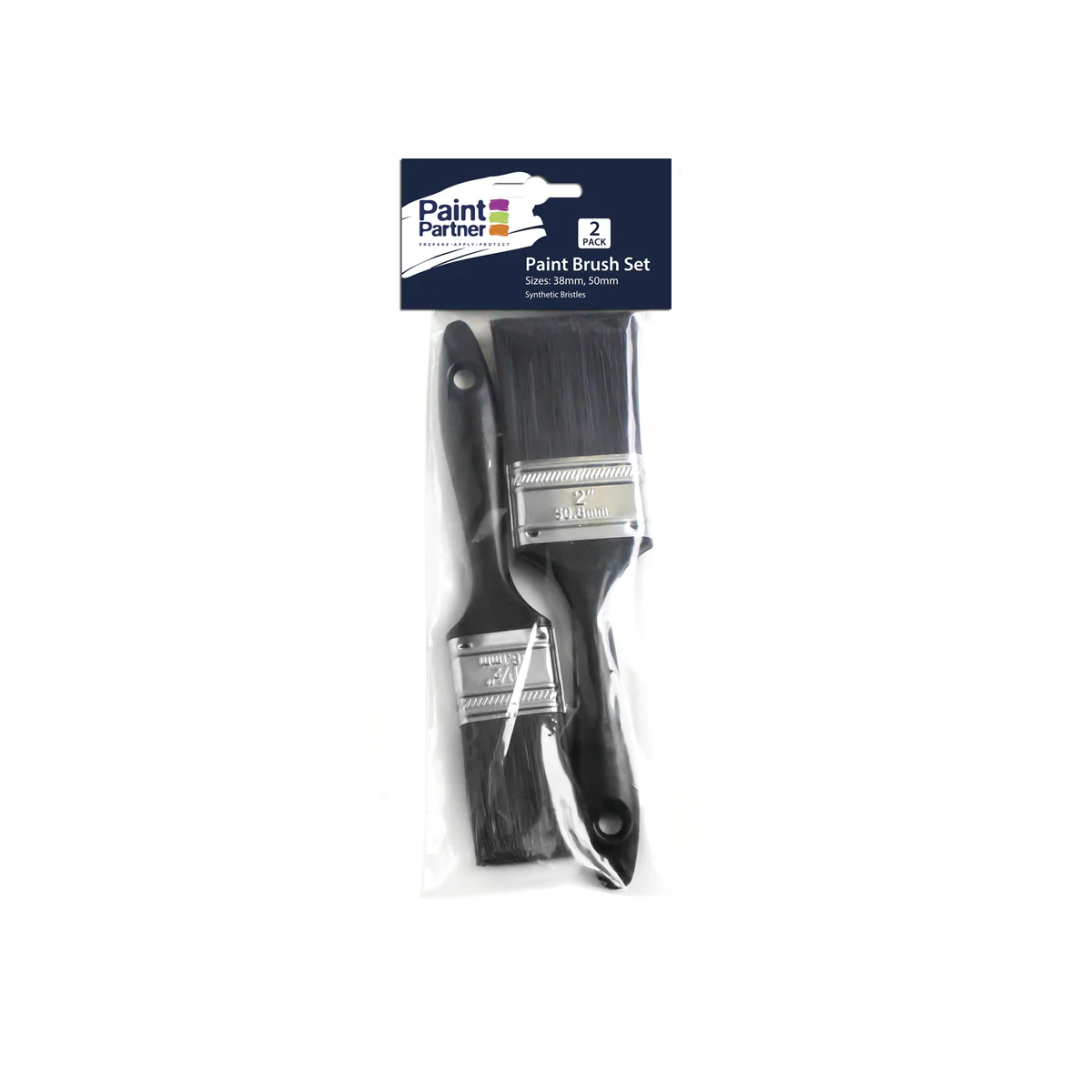 Paint Partner 38mm 50mm 2 Piece Paint Brush Set - Synthetic - Economical