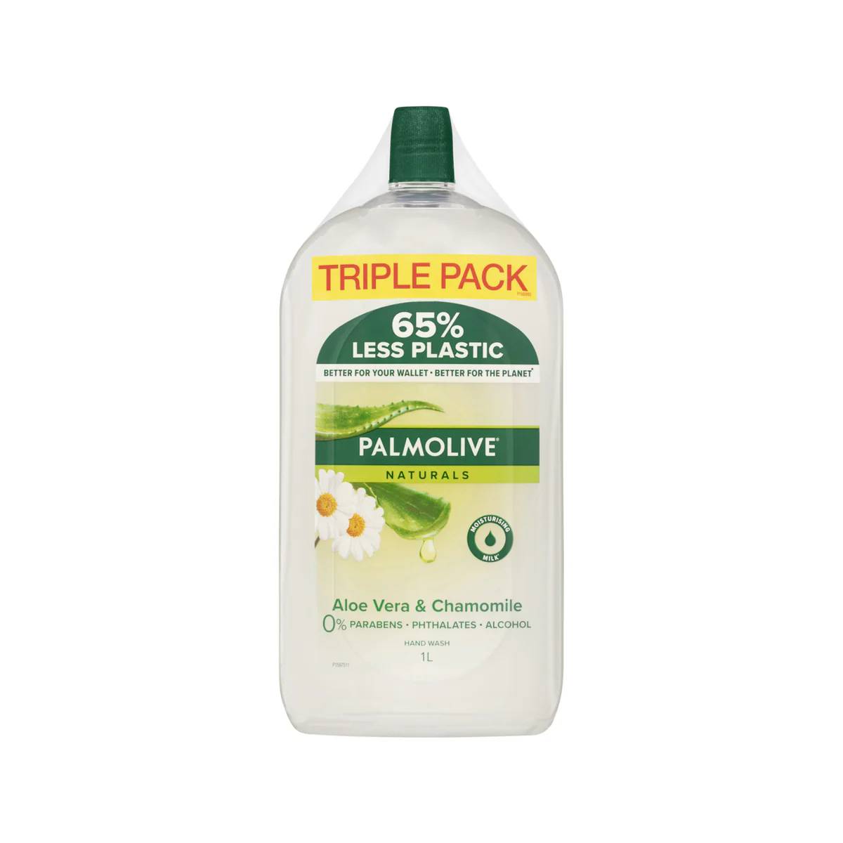 Palmolive Aloe Vera Chamomile Hand Wash 1L 3-Pack - pH Balanced, Moisturising - Image 2
