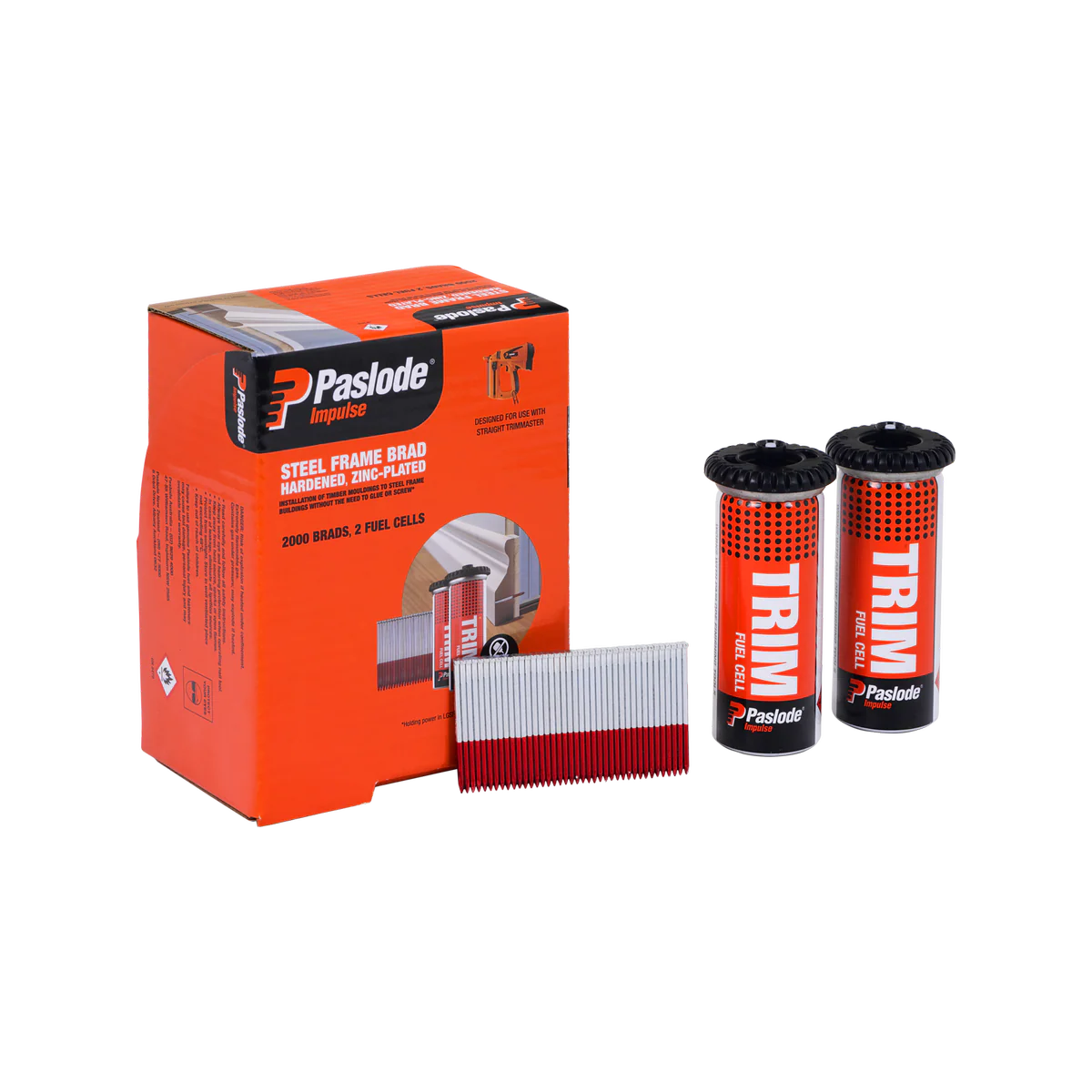 Paslode 15g Steel Frame Brad Box 2000 - 38mm - Strong Hold in Steel