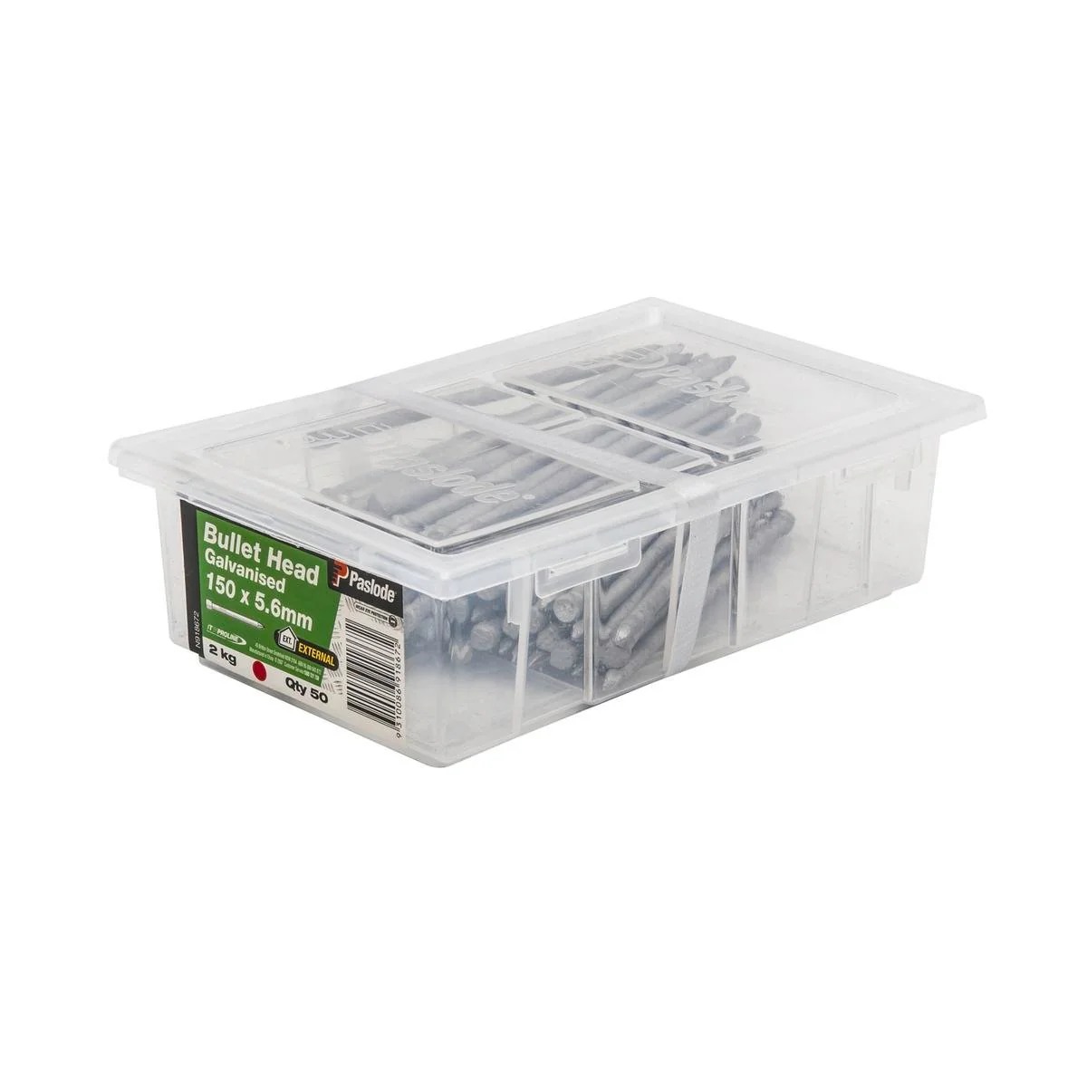 Paslode Bullet Head Galvanised Nails 150 x 5 6mm 500g 50 Pack