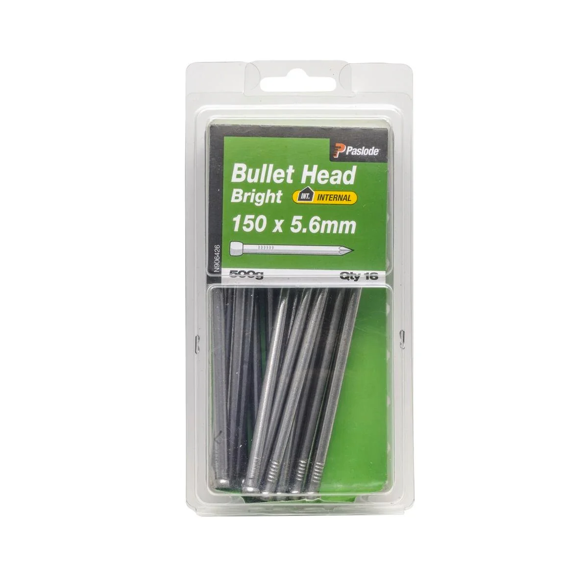 Paslode Bullet Head Nails 150mm Bright Steel 500g 16 Pack