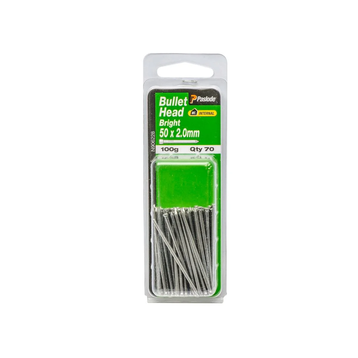 Paslode Bullet Head Nails 50mm Bright Steel 70 Pack General Purpose