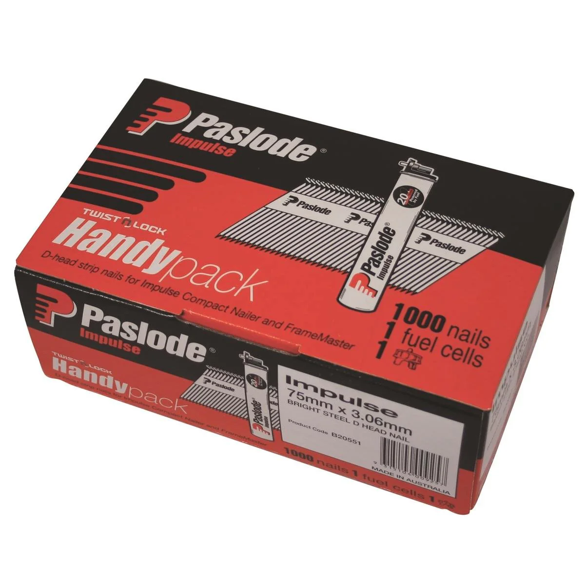 Paslode D Head Nails - 82mm - Steel - Hot Dipped Galvanised - 1000 Pack
