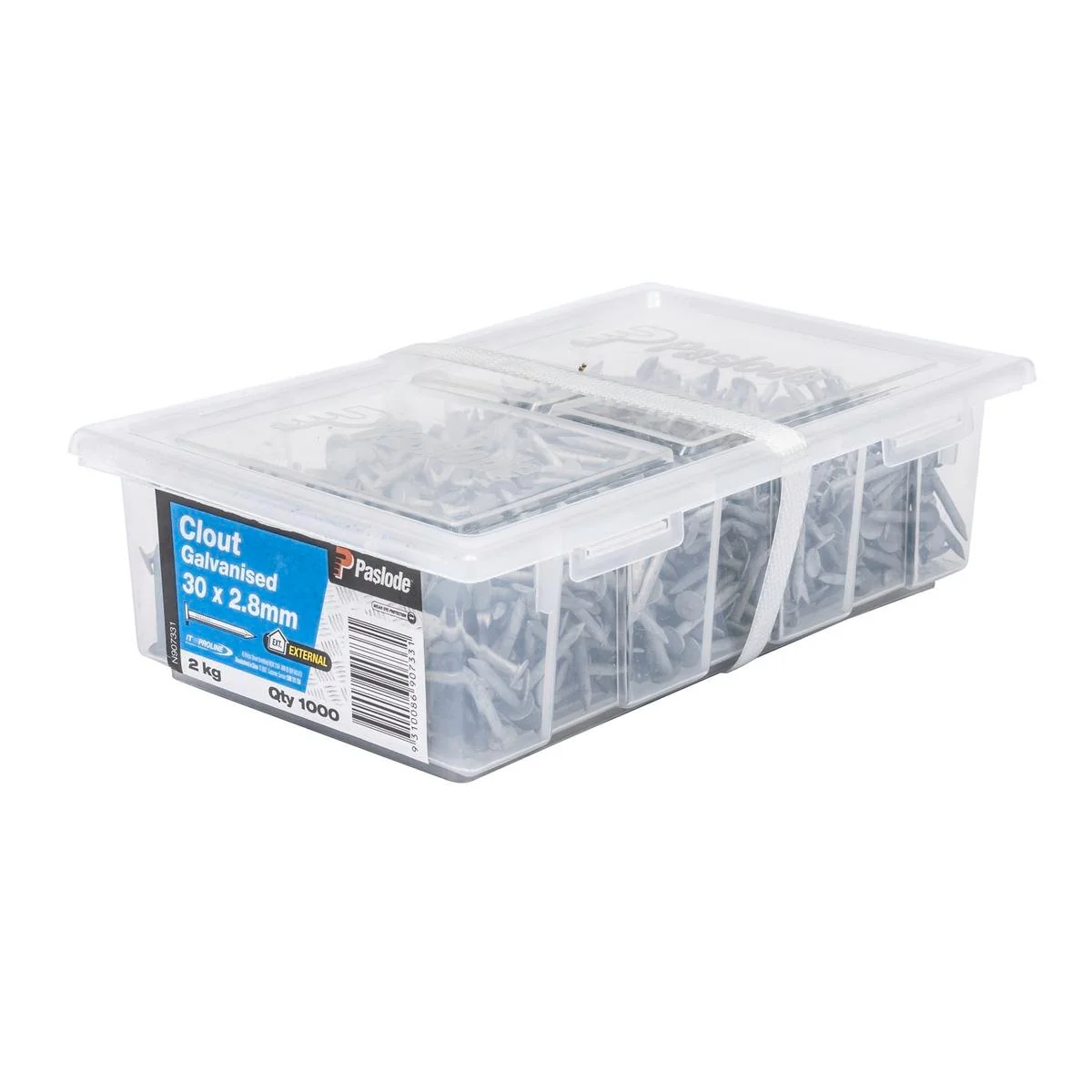 Paslode Galvanised Clout 30 x 2.8mm 2kg Pack - Corrosion Resistant