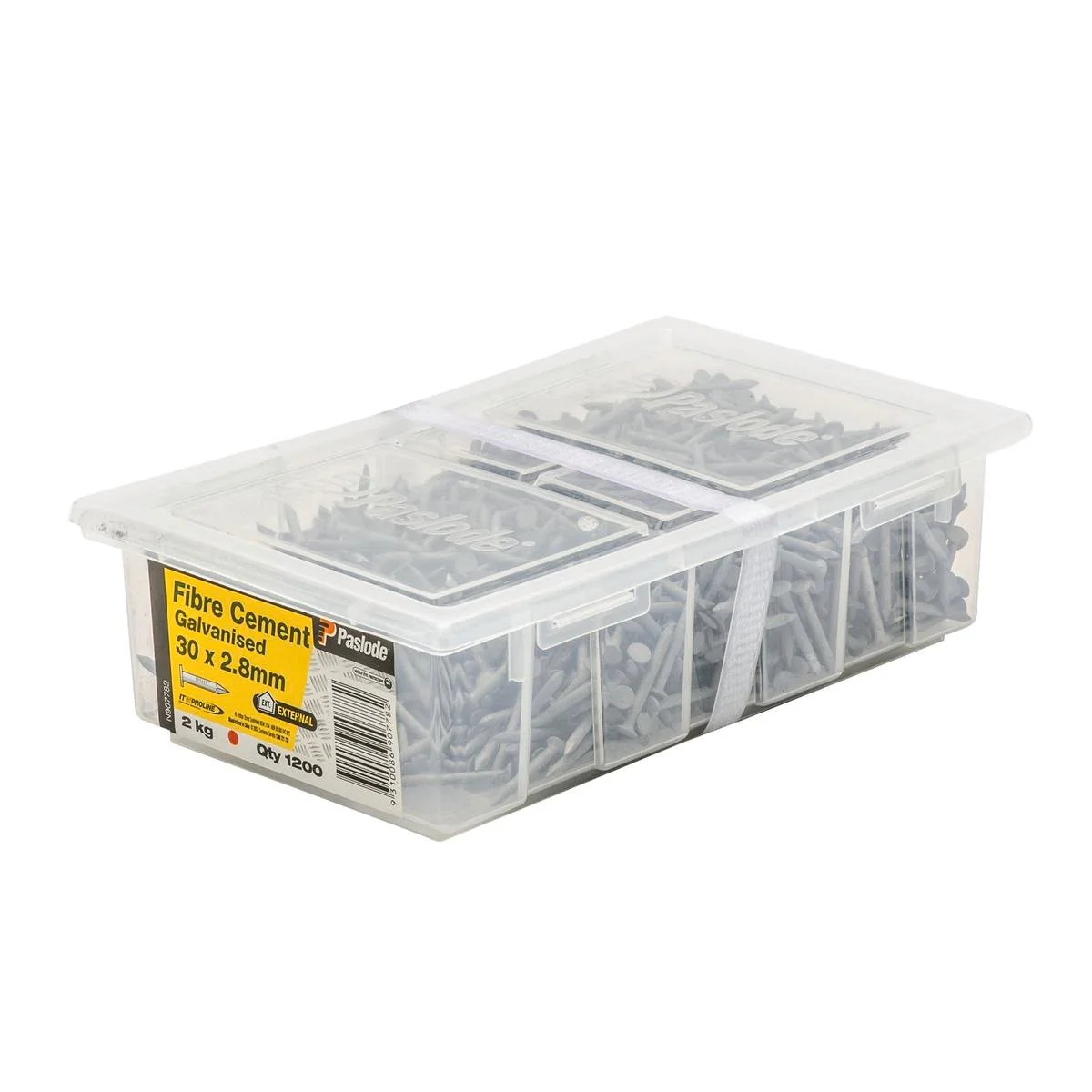 Paslode Galvanised Fibre Cement Nails 30mm 2.8mm 1200 Pack