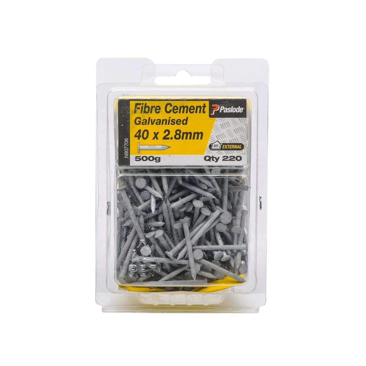 Paslode Galvanised Fibre Cement Nails 40mm 2.8mm 220 Pack Durable