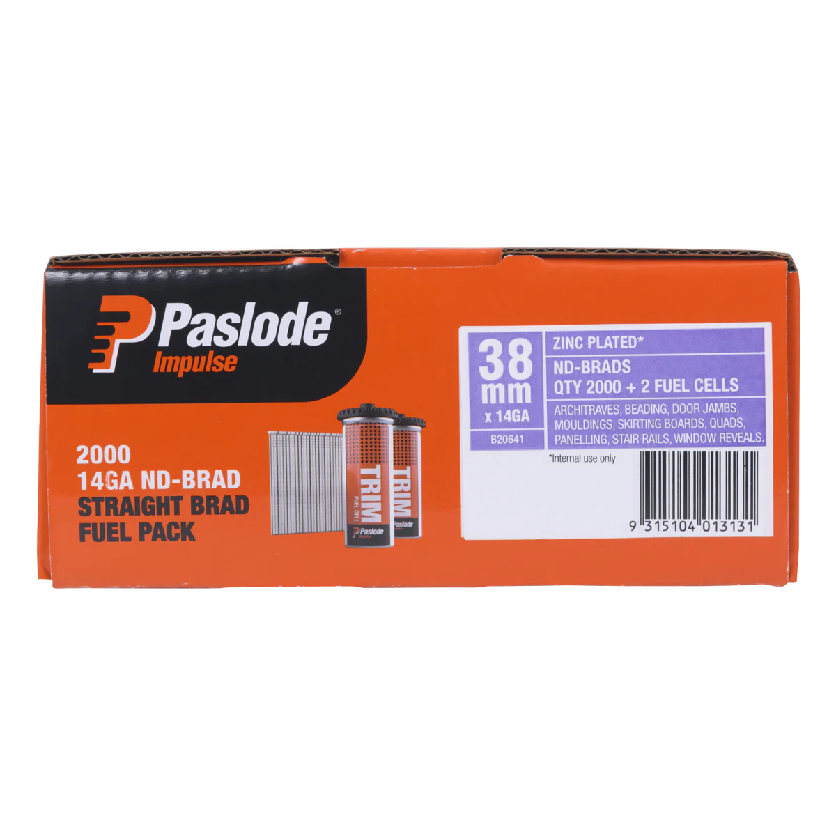 Paslode Nd Brad - 14g x 38mm - Zinc Plated - 2000 Pack - Image 2