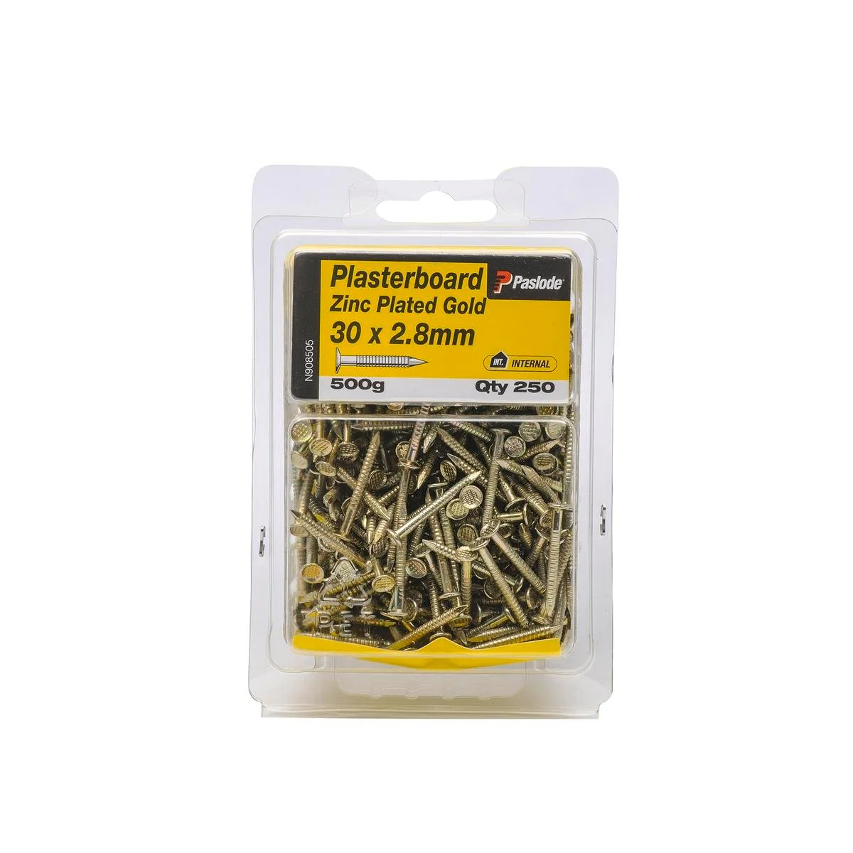 Paslode Plasterboard Nails 30 x 2 8mm Gold Passivated Steel 250 Pack