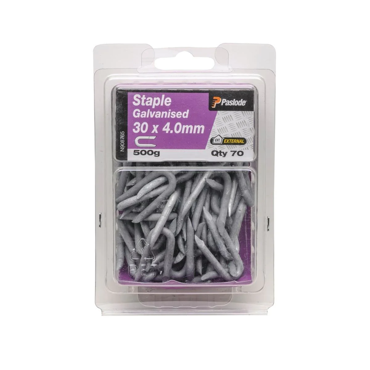 Paslode Staple Nails 30 x 4mm Galvanised Steel Durable 70 Pack