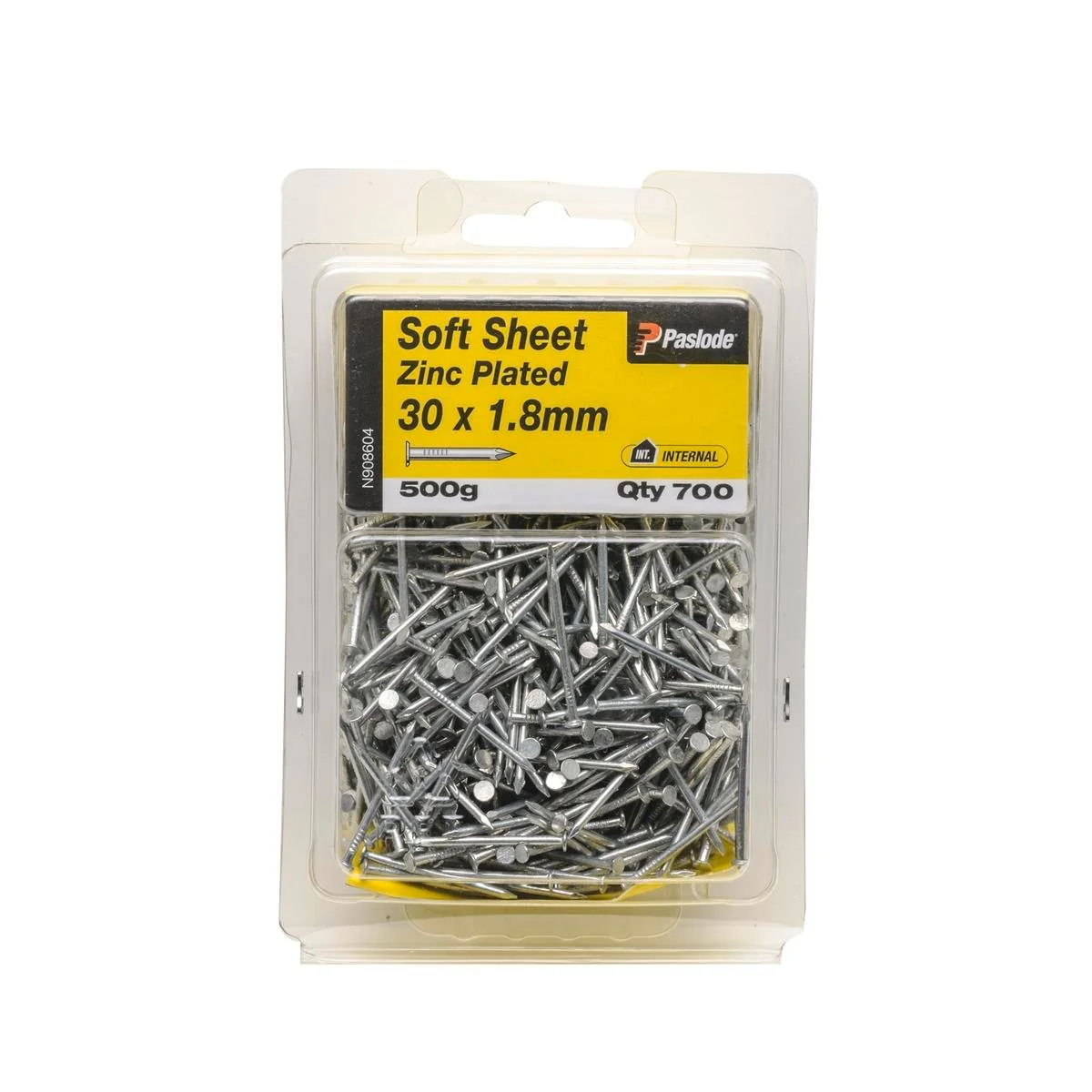 Paslode Zinc Plated Soft Sheet Nail 30mm 1.8mm 700 Pack Durable