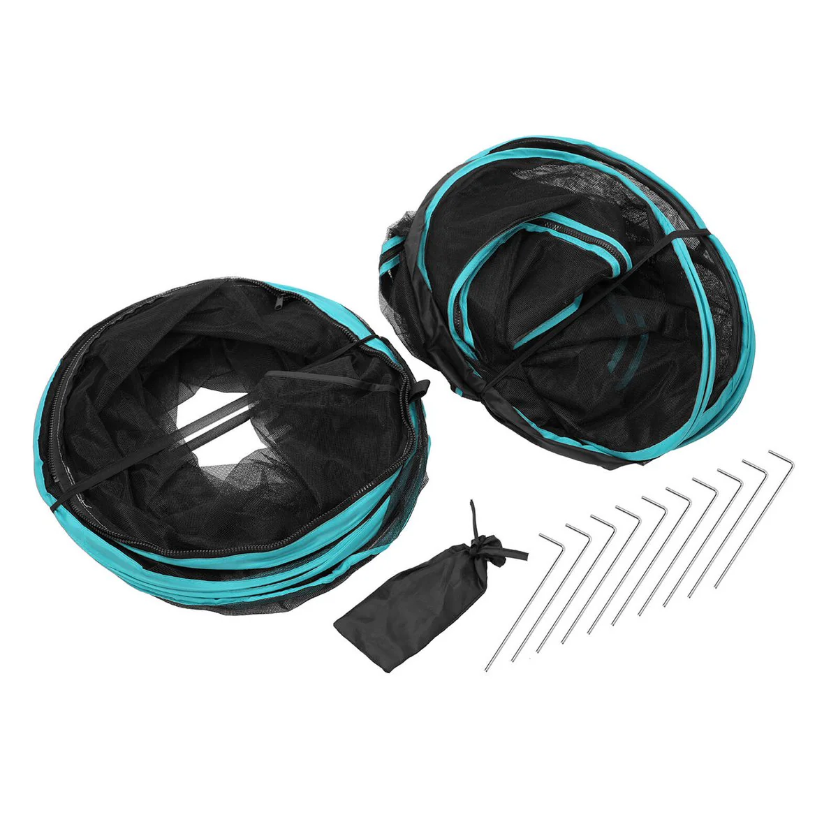 Paws Claws Mesh Pop Up Activity Centre 2 Piece Set 195 x 70 x 70cm - Lightweight, Collapsible - Image 3