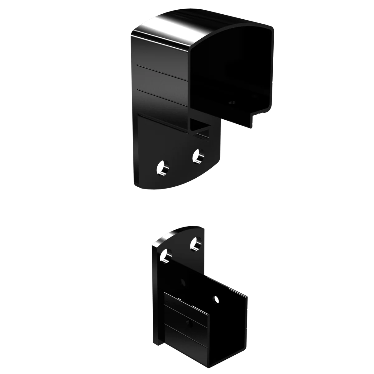 Peak Aluminium Balustrade - 64mm - Aluminium - Black Finish