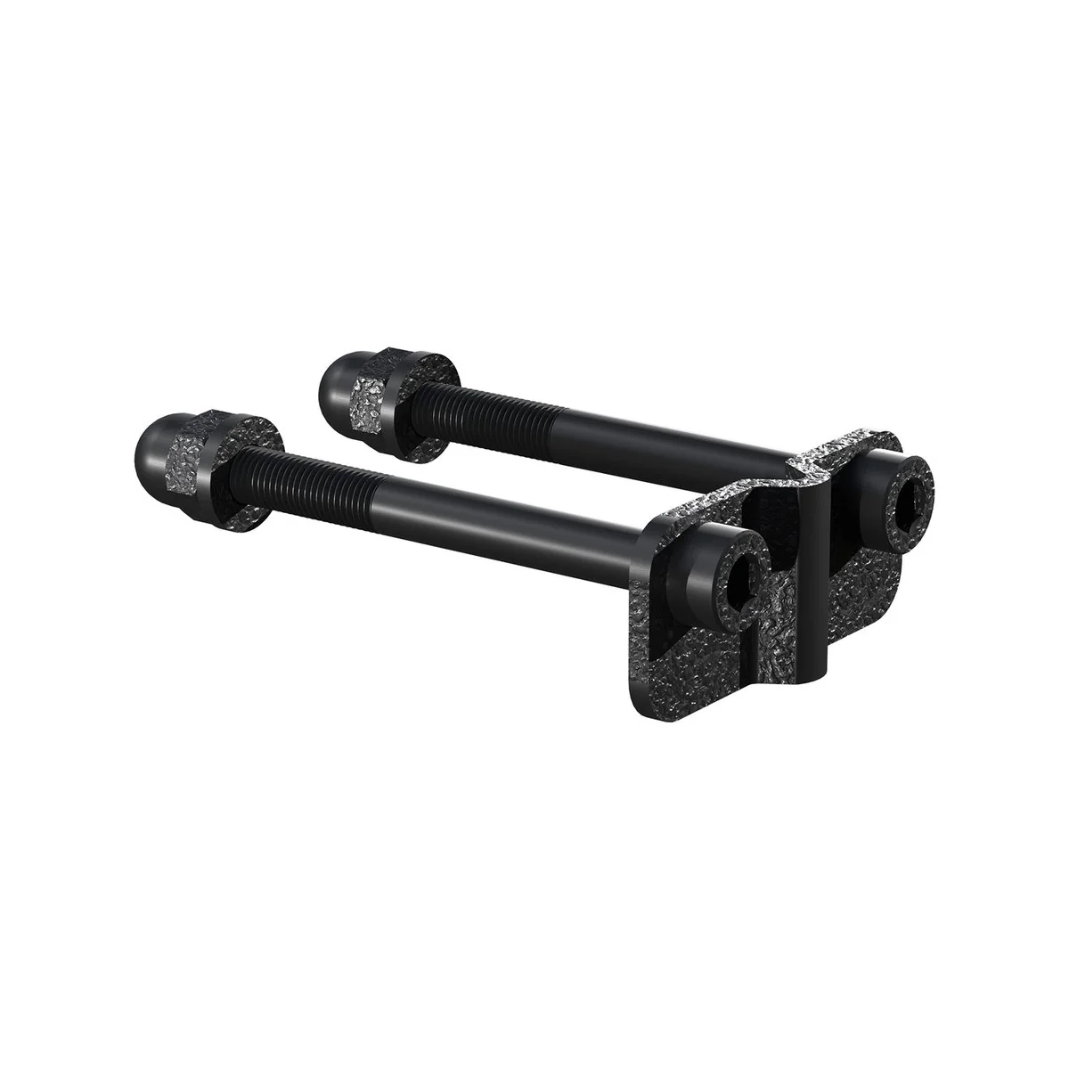 Peak Black Steel Fence Brackets - Wire Grid Fencing 6 Pack - 107mm x 10mm x 115mm - Durable - Image 3