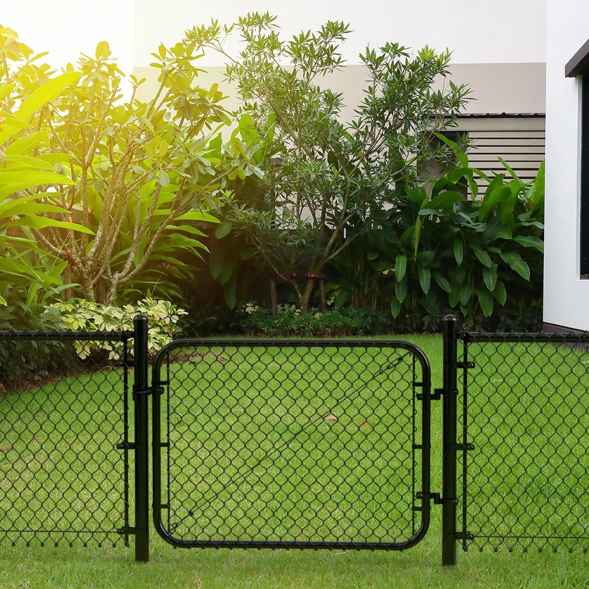 Peak Chain Link Fencing 48mm Black Main Post Cap - Durable Die-Cast Aluminium - Easy Installation - Image 5