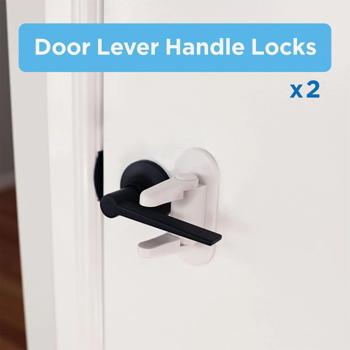 Perma Child Safety Door Lever Lock - 2 Pack - Plastic - Easy Install - Image 2