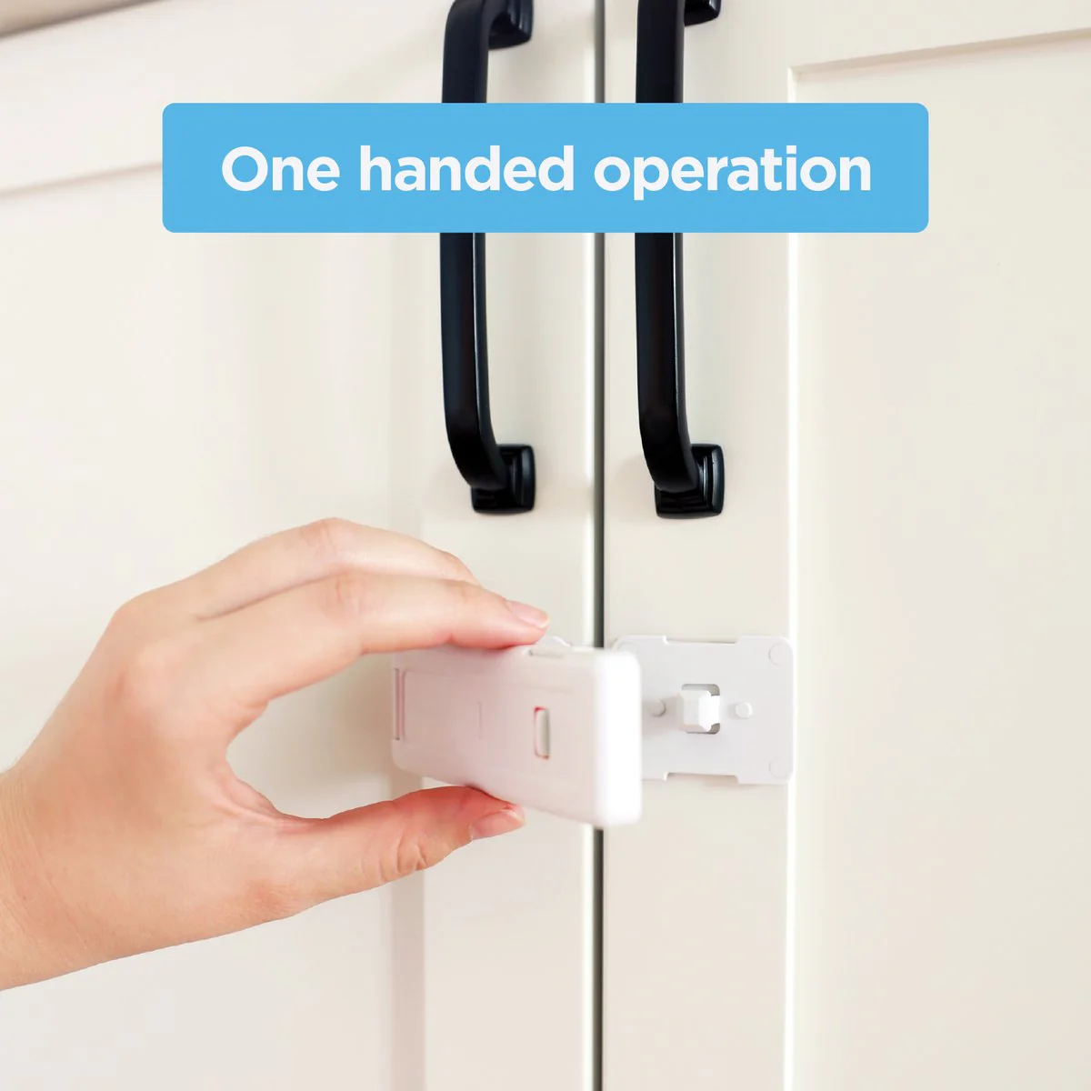 Perma Child Safety Ultimate Cabinet Latch 4 Pack - 120mm x 200mm - Secure Lock - Image 3