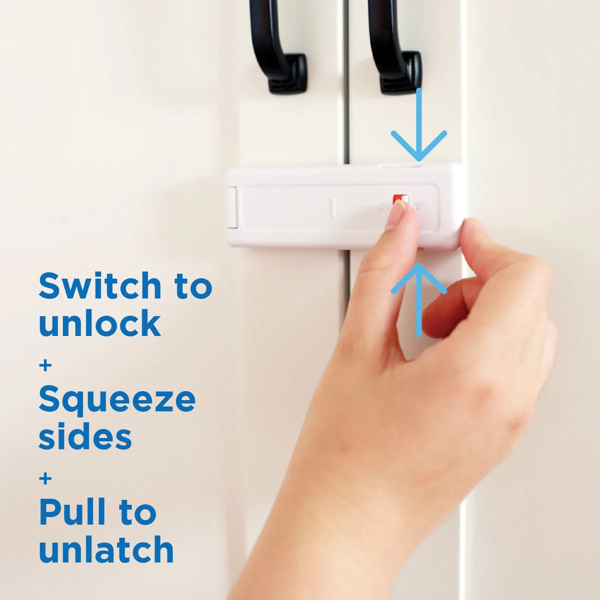 Perma Child Safety Ultimate Cabinet Latch 4 Pack - 120mm x 200mm - Secure Lock - Image 5
