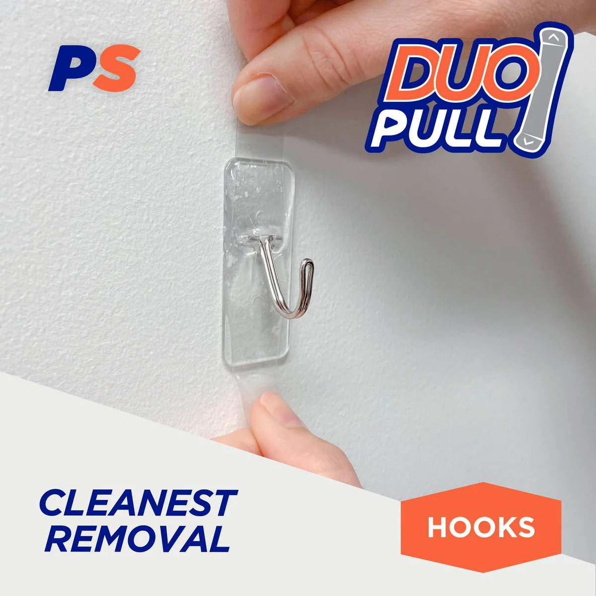 Permastik Medium Clear Kitchen Hooks 4 Pack - Holds 750g - 25mm x 20mm x 60mm - Image 4