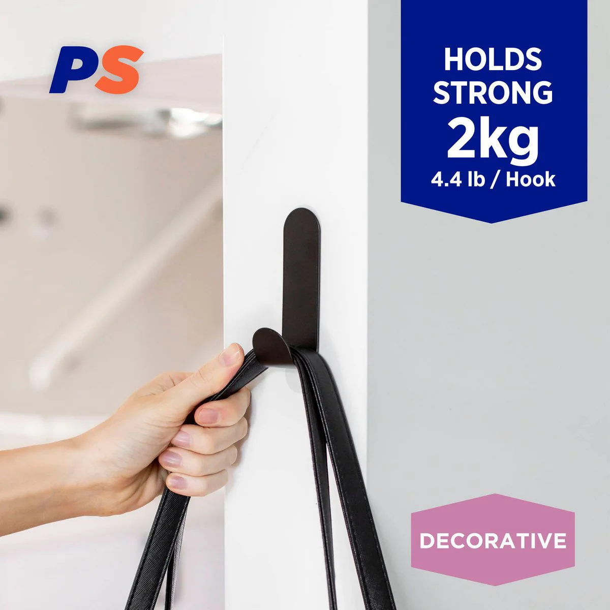 Permastik Large Hook - 1 Pack - Stainless Steel - Easy Apply - Image 2